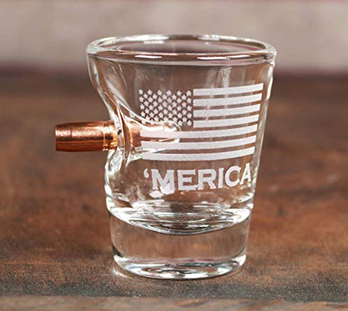 Оригиналната чаша BenShot 'Merica с този куршум, калибър .308 | Произведено в САЩ