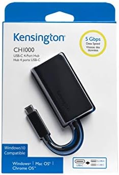 Kensington CH1000 USB-C-4-портов хъб USB 3.0 устройства, USB Type-C (K33995WW)