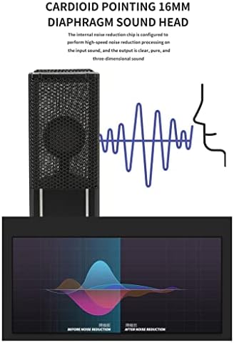 Кабелен кондензаторен микрофон WIONC G65 за домашен компютър, записывающий пеене, Игралното Мрежово вещательное обзавеждане (Цвят: