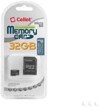 Карта Cellet 32GB Huawei Pillar Micro SDHC специално оформена за високоскоростен цифров запис без загуба! Включва стандартна SD адаптер.
