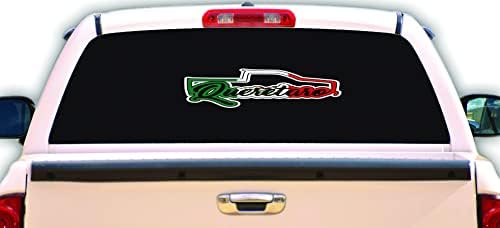 X Графика Querétaro Стикер Трокита Стикер На прозореца на Колата QRO Vinyl Стикер Мексико Превоз (6 x 24, мексикански флаг)