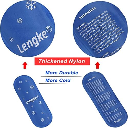 JAKAGO Пакет с лед за Инсулин Пътен Калъф за многократна употреба Пакет за студен Гел, за лекарства за лечение на диабет Чанта-Мини хладилник-фризер