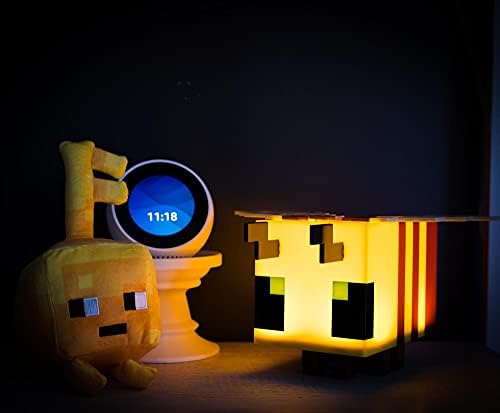 Открита Led лампа за настроението на Minecraft Yellow Bee | Нощна Настолна Лампа за вашия desktop | Аксесоари за Дома и стоки