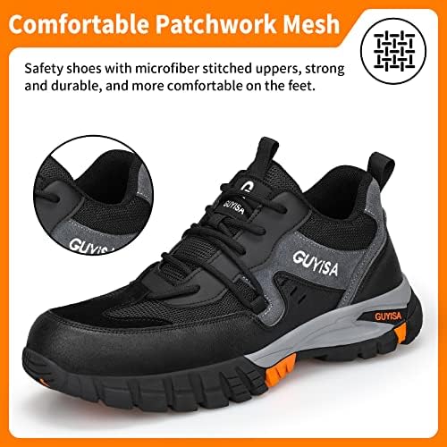 LAoutun/Мъжки обувки със стоманени пръсти, Индустриална и Строителна Обувки, Работни Обувки на средно Намаляване, Промишлени Обувки,