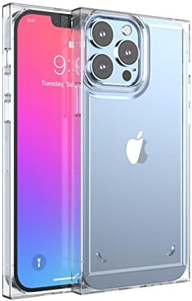 Магнитен квадратен калъф ANHONG е Съвместим с iPhone 13 Pro 6,1 инча 2021, 【Кристално чист】 устойчив на удари калъф Работи с безжично
