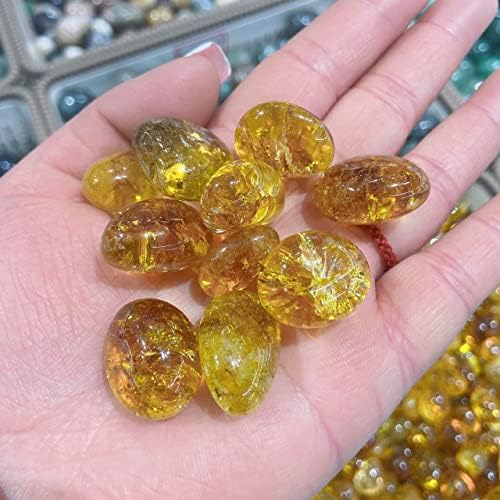 Естествен Цитрин Жълт Кристални Камък на Камък От Полиран Чакъл Извадка от Естествени Камъни и Минерали