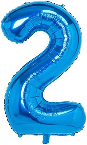 2 БР. Балони 2, 40 инча Голям Брой 2 Фольгированных Хелий Въздушни Кълбо, Самонадувающиеся Гелиевые Балони Балони на Възраст 2 за Момче