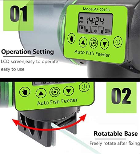 Автоматична Ясла За Риба, Електрическа Автоматична Ясла С Таймер За Аквариумни риби, влагоустойчив, отговарят на високи Захранващи