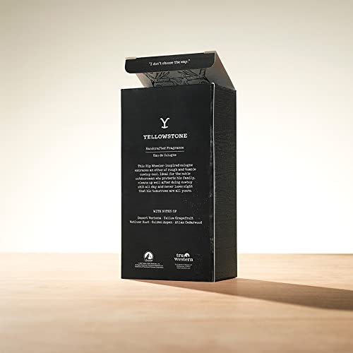 Мъжки парфюм спрей ръчно изработени Yellowstone от Tru Western е Официално лицензиран аромат мрежа Paramount's Yellowstone -