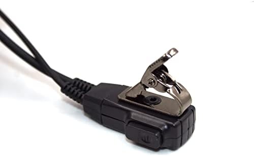 (10 броя в опаковка) 1-Контактни Прозрачни слушалки със скрита акустична тръба за двупосочно радиостанции Uniden GMR 2 GMR5089-2CKHS, GMR1636-2C,