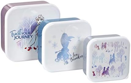 Дисни Frozen 2 Замразени 2: Пластмасов комплект за съхранение Доверете се на своето пътуване, 3 размера, многоцветен, по 3