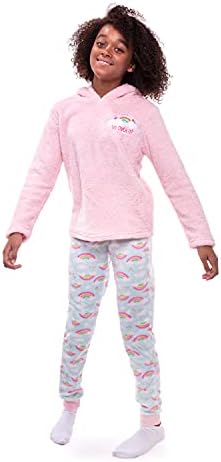 Пижамный Комплект Sleep On It за момичета | Комплекти от 2 теми, Плюшен Риза за Сън и Панталони, Руното Пижама от Шерпи