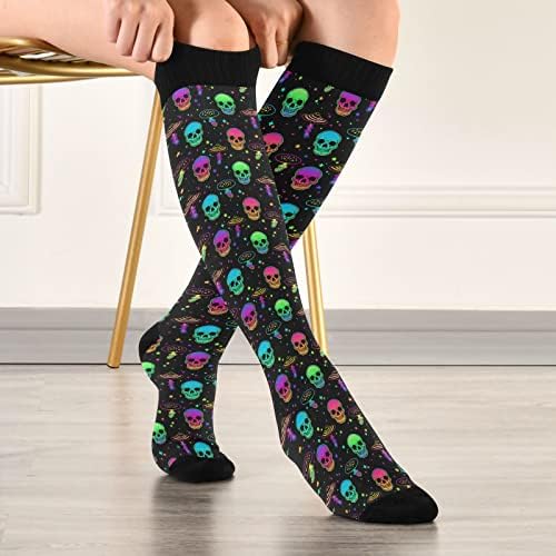 Компресия чорапи Wusikd Chicken за жени и Мъже Circulation Blossom Flower Дълги Чорапи за бягане 1