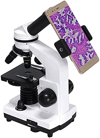 QUUL Професионален Биологичен Микроскоп Съставна LED Монокуляр Студентски Микроскоп Биологичните Изследвания Смартфон Адаптер 40X-1600X
