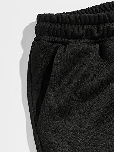 WDIRARA Мъжки Спортни Панталони с Писмото Графичен Принтом и завязками На Талията, Ежедневни Дълги Панталони