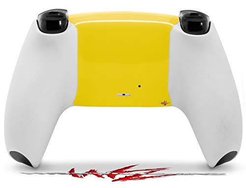 Обвивка за кожата WraptorSkinz, съвместима с контролер на Sony PS5 DualSense Solids Collection жълт цвят (контролер В комплекта не