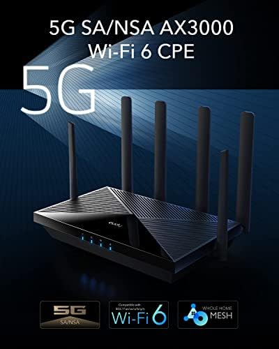 Cudy 2023 Нов рутер 5G NR SA НСА AX3000 WiFi 6 CPE, рутер клетъчна комуникация AX3000 с две SIM-карти, 5G, Qualcomm IPQ5018, SDX62, 4 x 4 MIMO,