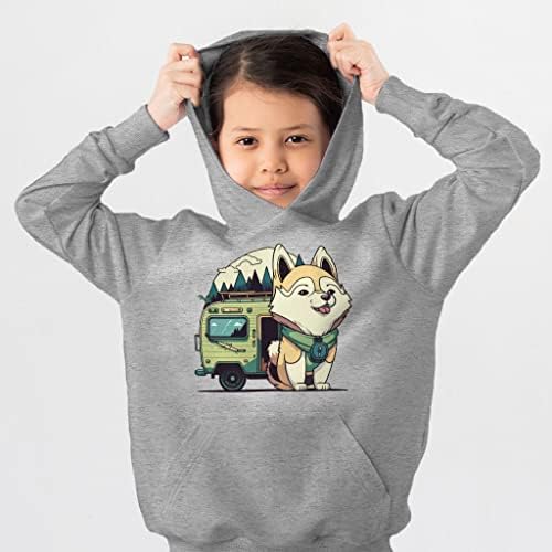 Забавна Детска hoody отвътре с гъба Хъски - Мультяшная Детска hoody с качулка - Готин дизайн Качулки за деца