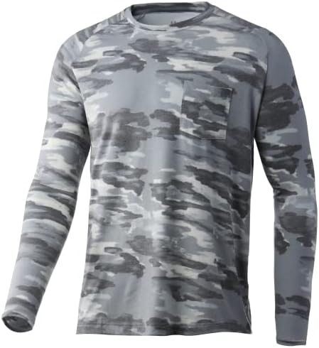 Мъжки t-shirt Waypoint с дълъг ръкав HUK Performance +UPF 50