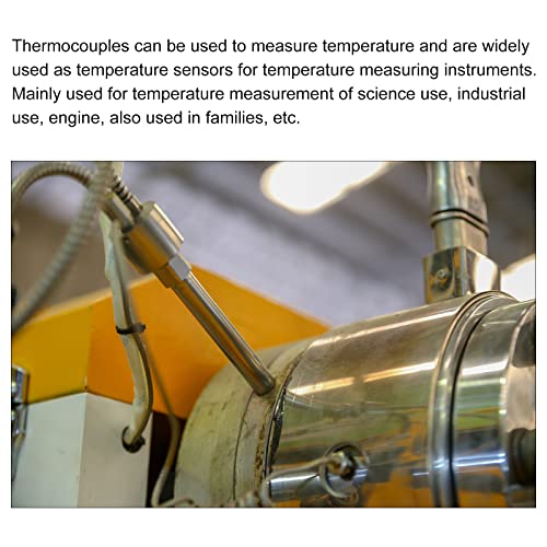 Сензор за температура MECCANIXITY 2 елемента Включва датчици за температура M10 Термопара E Тип на 5 метра от 0 до 400