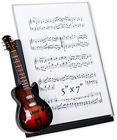 Бродуейския Подарък Електрическа китара Gibson 5x7 инча Дървен Статив Задната Поставка За Снимки на Притежателя