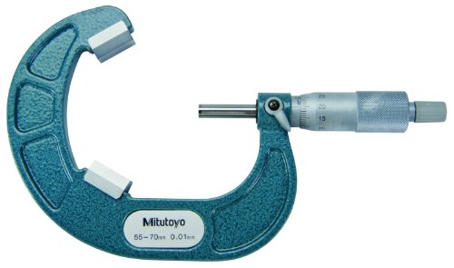 Микрометър Mitutoyo 114-106 с V-Образна наковалнята за режещата глава с 3 канали, Храповой упор, обхват на 70-85 мм, Класификация 0,01