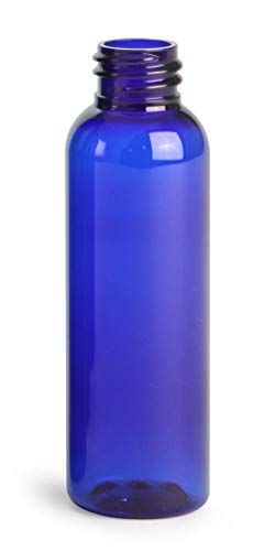 Кръгли бутилки Cosmo обем 2 мл (60 мл) от PET пластмаса, празни, за еднократна употреба, които не съдържат BPA, с черен