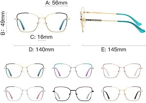 Очила за четене RESVIO за жени и Мъже, Модерни Метални Очила Котешко око Ръчна работа с Пружинным тръба на шарнирна Връзка, Розово Злато,