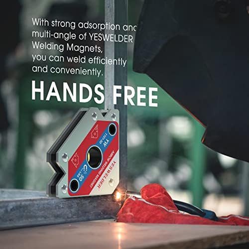 Заваряване магнит YESWELDER £ 25 и 50 кг - 4 Броя и 8-Инчови Заваръчни Клещи МИГ с верига за теглене