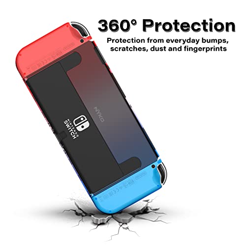 Тънък калъф Nyko OLED - Червено-Синьо - Закрепляемый Защитен калъф за Nintendo Switch OLED