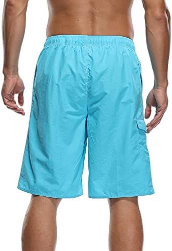 Мъжки къси Панталони FIRERO Ежедневни Летни Плажни къси Панталони с Еластичен колан и завязками Къси Панталони с джобове