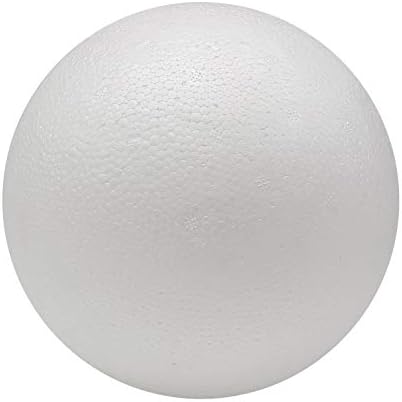 Гигантски полистирен топки Crafjie Занаятите (8 инча, 1 опаковка), за да проверите за декоративно и приложно изкуство, Гладка Големи