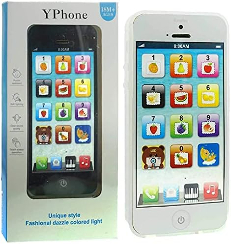 YOYOSTORE Phone Детска Образователна Играчка Play Мобилен Телефон в Черно, с Възможност за Зареждане чрез USB