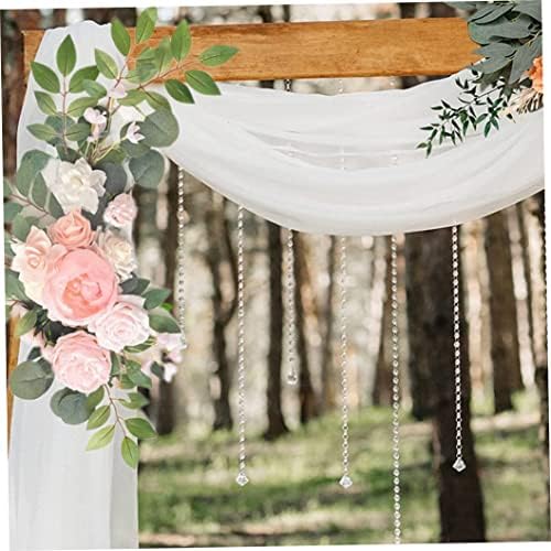 Eioflia - Сватбена арка с цветя, опаковка от 2 броя, с Изкуствени рози с цветове, Цветя договореност, украса за сватбената