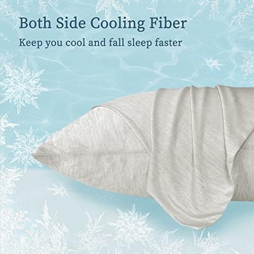 Калъфки за тялото Fittia Ultra Cooling Body за нощно изпотяване и горещи сън, Охлаждащи Калъфки за тялото за сън, Q-Max 0,45,