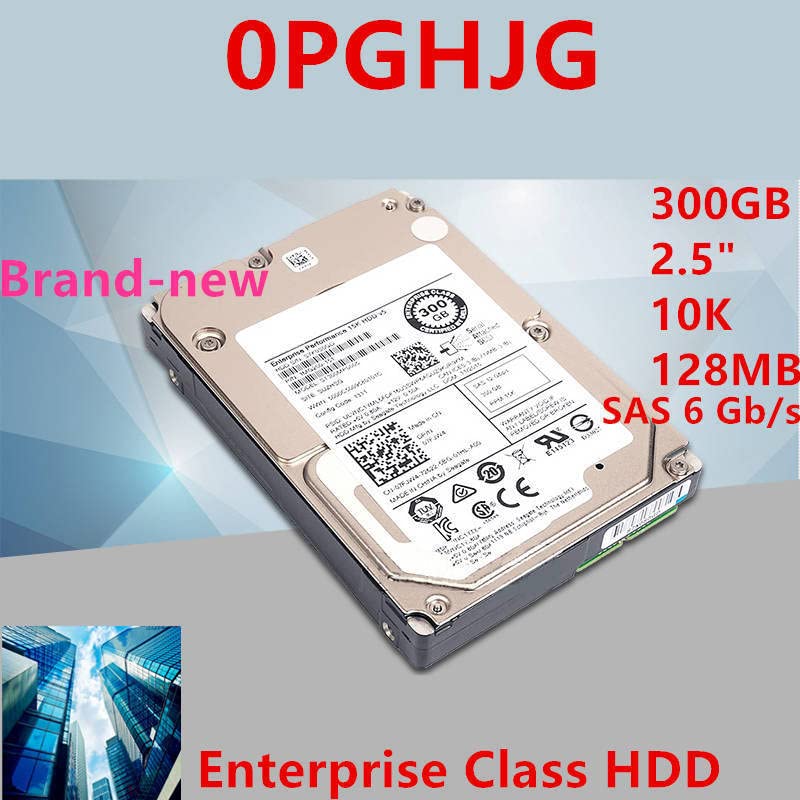 Средно твърд диск за 300 GB 2,5 SAS 6 Gb/Сек. 64 MB, 10 000 об/мин за вътрешен твърд диск, за сървърен твърд диск за 0PGHJG