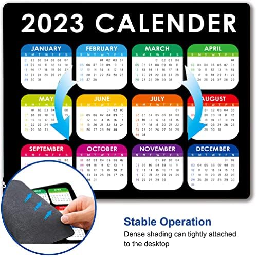 Подложка за мишка EASTSMOOTH, Подложка за мишка с Календара на 2023 Година, Персонални Непромокаема Подложка за мишка Правоъгълен