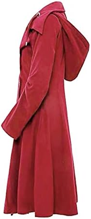 Жена Топло Однобортное Вълна палто на точки SERYU, Тренч, яке с качулка