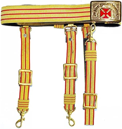 Рицарите на Тамплиеры Миналото на Великия Командир на Червено-Златен колан с меча си - Размера на Червения Кръст: 30 см - Стил колан: