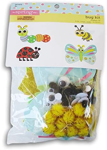 Комплект за занаяти Tipster - Прави се на 12 парчета (Пеперуда, калинка, Гъсеница, Пчела)