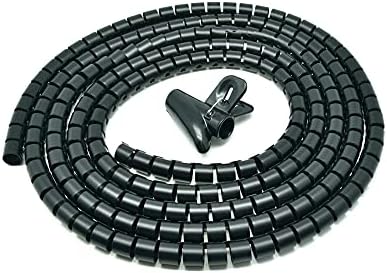 Спирален кабел ACCL Zip Wrap Черно 30 мм x 1,5 m (1,2 x 4,92 метра), 10 x