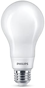 PHILIPS LED Бял циферблат без трептене, Матиран A19, технологията Eye Comfort, 1100 Лумена, Мек бял / Светло бял / Неутрално