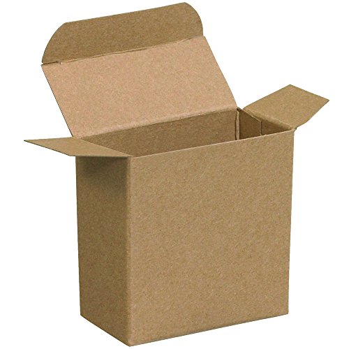 Сгъваеми кутии подарък Aviditi Kraft Brown, 2 3/8 x 7/8 x 2 3/8, опаковане за 1000 броя, са Лесни за монтиране в картонена кутия с обратна