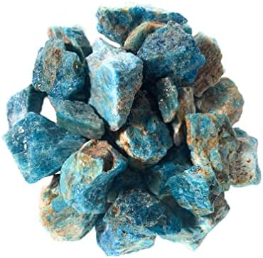 Хипнотични скъпоценни камъни Материали: 1 паунд на Необработени апатитовых камъни от Мадагаскар - Необработени естествени кристали за рязане, рязане, гранильной о?