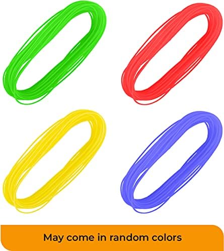 OFXDD Гъвкава Бельевая въже - Опаковка от 2 Пластмасови въжета за дрехи - 62 метра
