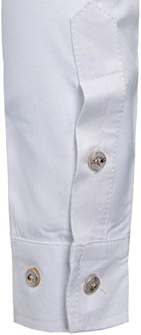 Мъжки Ризи-Смокинги ZEROYAA Slim Fit С Дълъг Ръкав/Ризи За Изпълнения На Последния Вечер