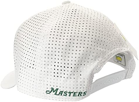 Перфорирана шапка Authentic Masters Performance Hat | на Разположение в Зелено и бяло | Калъф на бутона | Вътрешна спортна лента