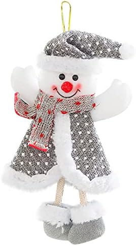 Коледна Гирлянда от мъниста, Коледна Малка Окачване, Коледна Сива и бяла Кукла в Ветровке, Висулка във формата на Стареца, Украса на