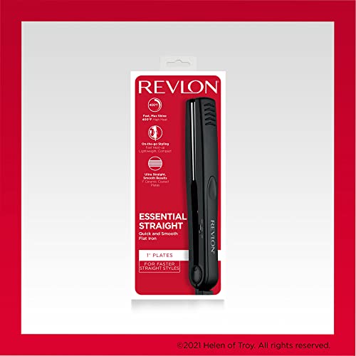 Елегантен и директен керамични утюжок Revlon | Бързи резултати, Гладка фасоны (1 инч)