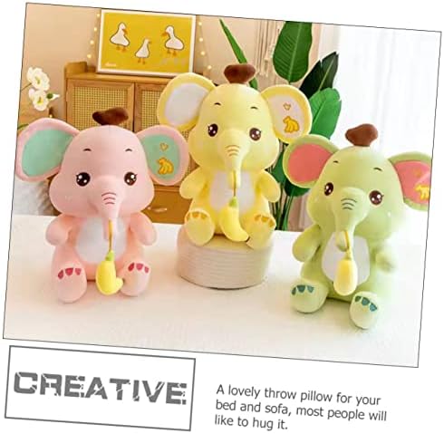 Toyvian Плюшено един слон теле Подарък за Деца и Меки Възглавнички, Играчки за Бебета Мека Възглавница Утяжеленные Меки Играчки